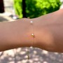 Комплект Колие и Гривна с Кристали и Перли Swarovski/Сваровски